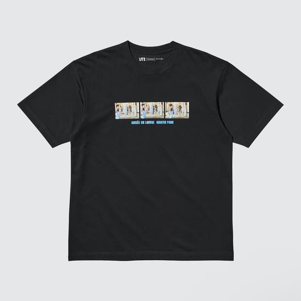 [4XL] 유니클로 루브르 미술관 UT 콜라보 티셔츠 블랙 릴렉스핏