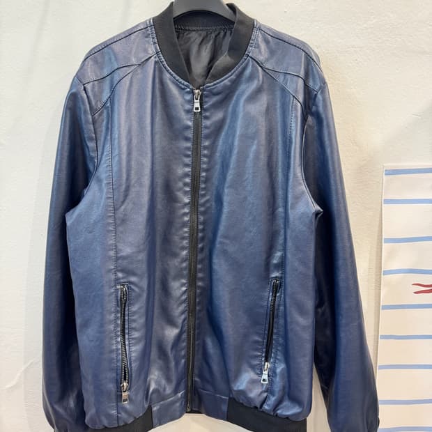 vintage 페이크레더 봄버