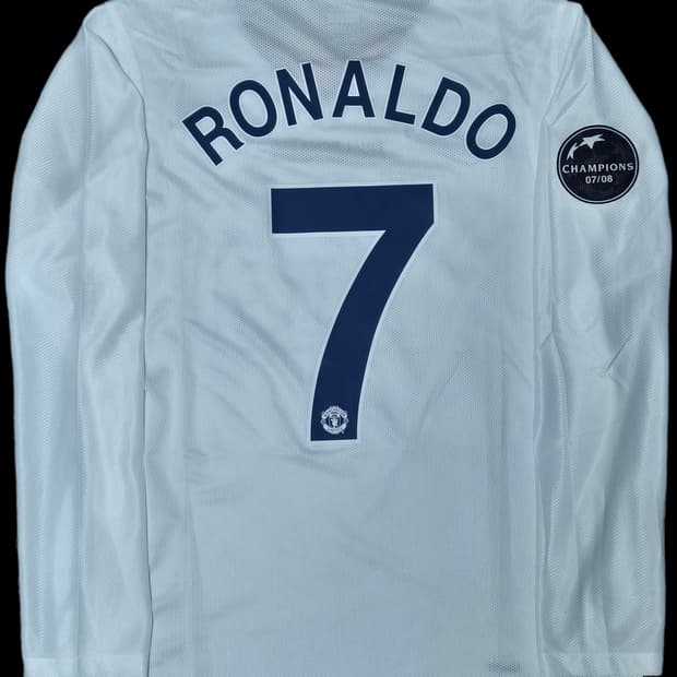 레트로)08-09 맨유 어웨이 챔스파이널버전 호날두 긴팔 유니폼 L