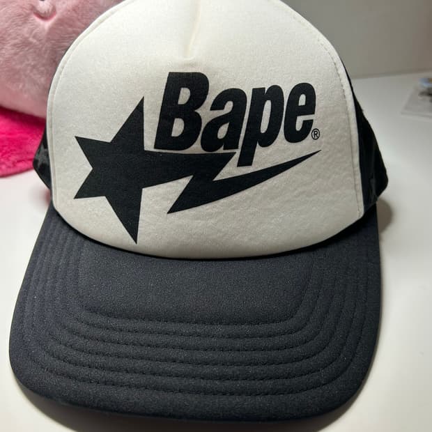 (새상품) 베이프 스타 매쉬캡 