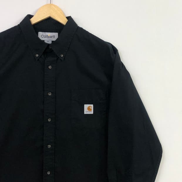 XL 칼하트 블랙 워크 셔츠
