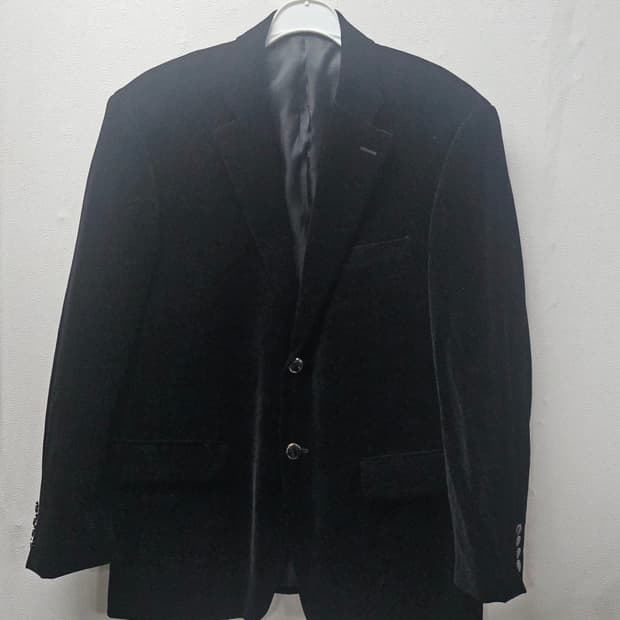 옴므  까시니 블랙 벨벳 남성 자켓  100