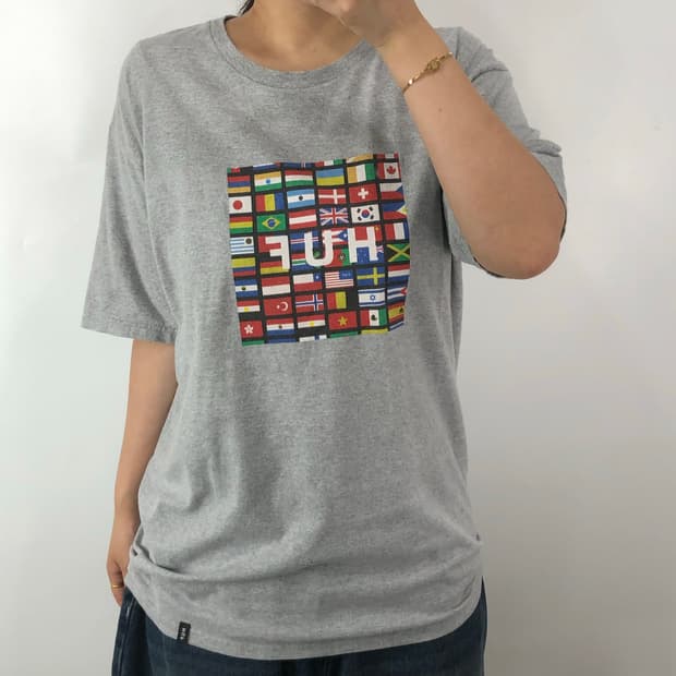 [L] HUF 프린팅 티셔츠