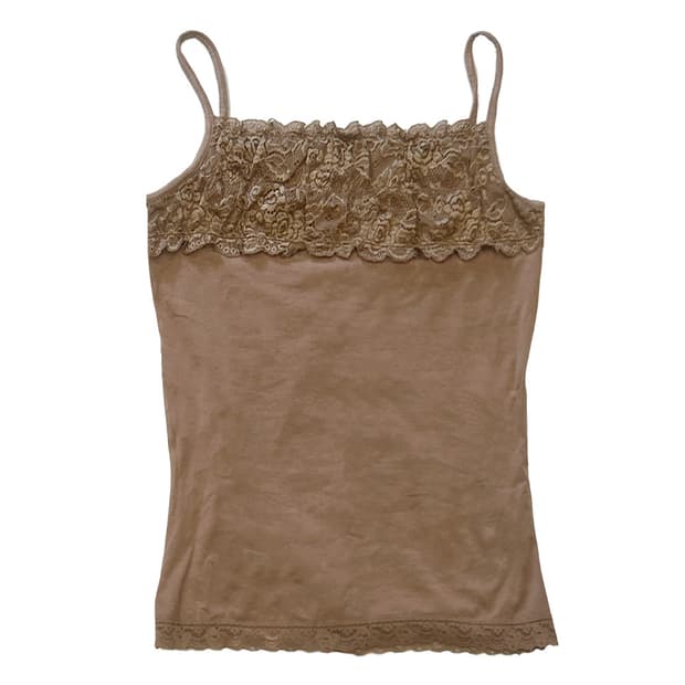 Rose shirring sleeveless