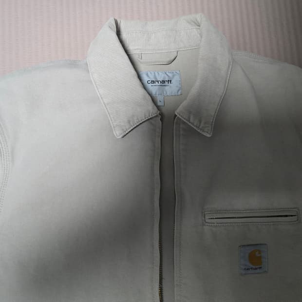 칼하트 디트로이트 자켓 더스키 베이지 L