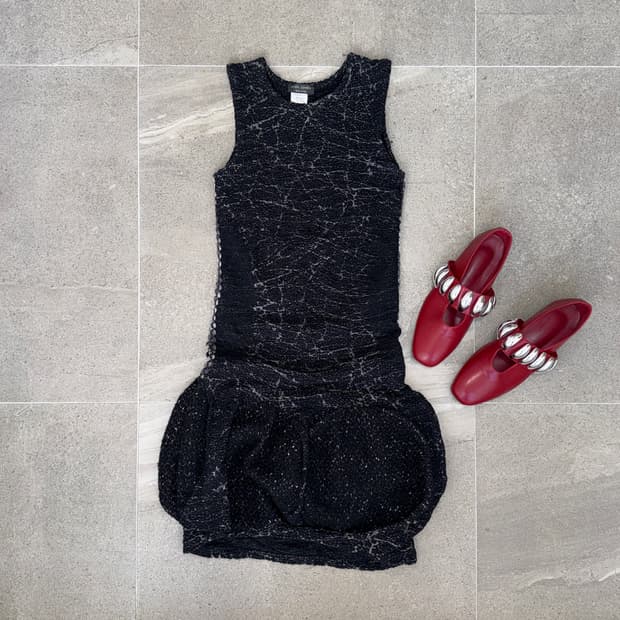 Emilio Cavallini black drape balloon ops