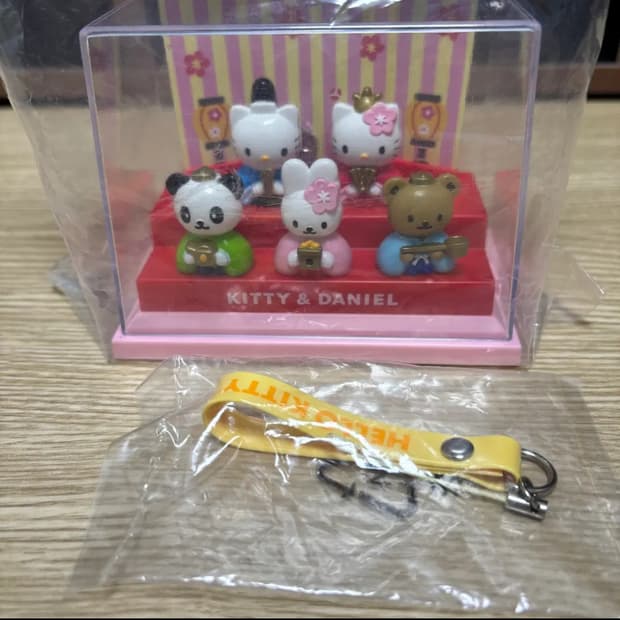 [고전] 헬로키티 & 다니엘 히나마츠리 미니 피규어 세트