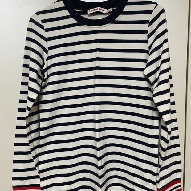 See By Chloé 스트라이프 긴팔 티셔츠 US2