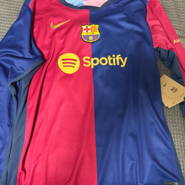 바르셀로나 레플리카 2425 긴팔 유니폼 저지 논 마킹