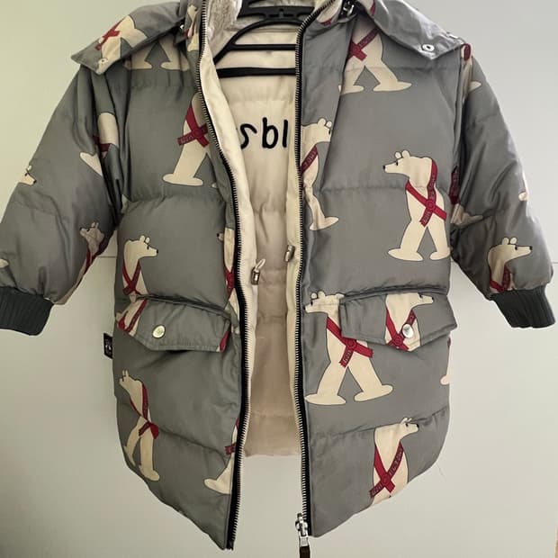 리미떼두두 북극곰 리버시블 양면 롱 패딩 판매 합니다