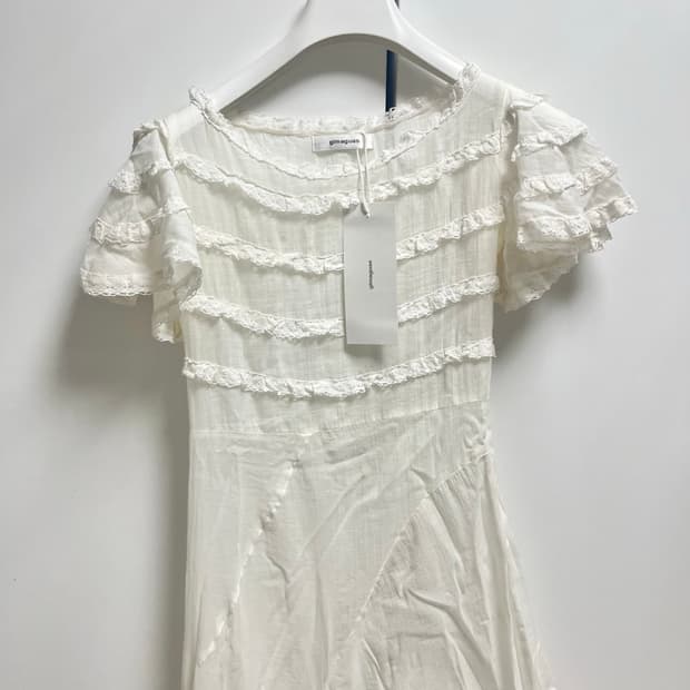 [XS]기마구아스 Mary 러플 원피스/화이트