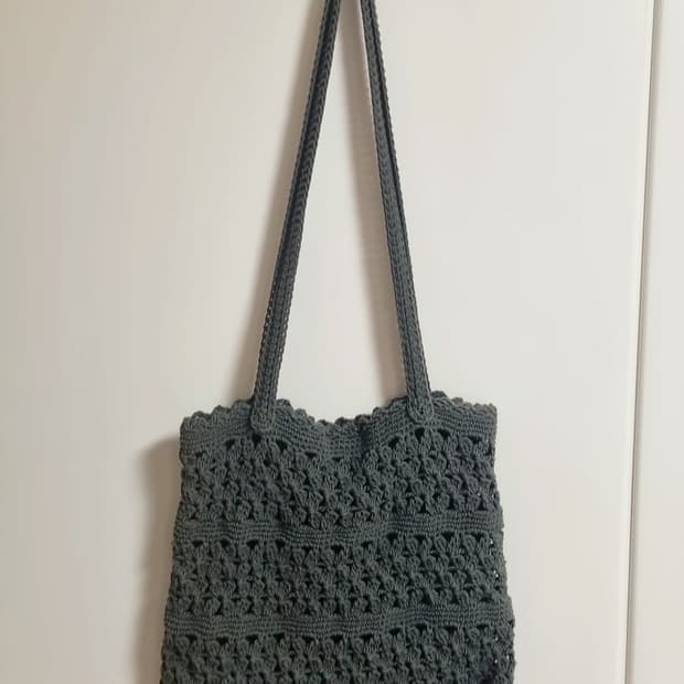 핸드메이드 니트 숄더백 모리걸 가방 코디 여성 여자 보헤미안 뜨개