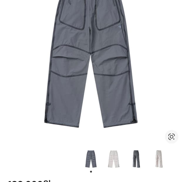 SANSANGEAR 웨빙 패치 팬츠 차콜 2 size