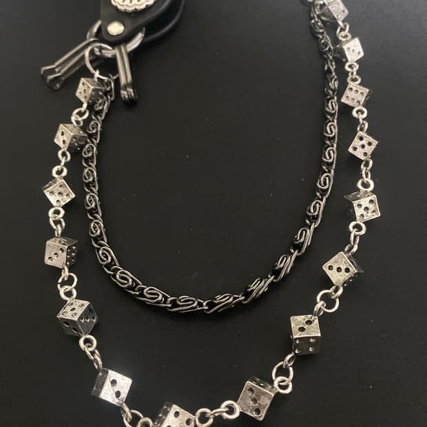 웨스턴 무드 다이스 키체인