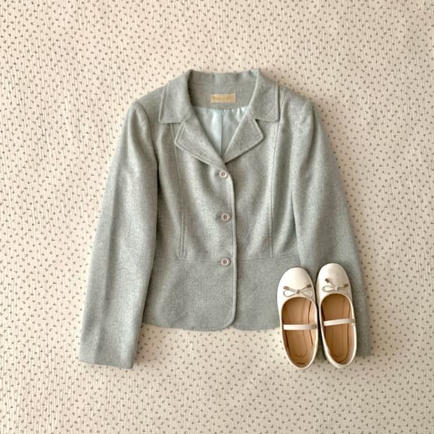 밀크 민트 페미닌 자켓