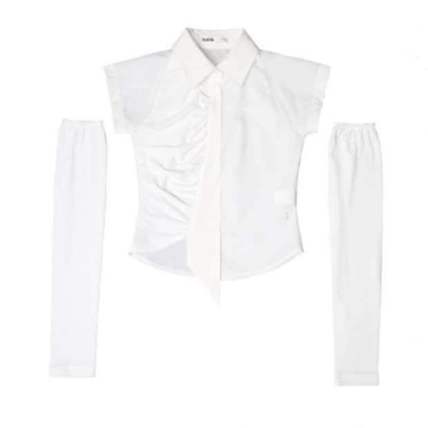 ojos 오호스 cap sleeve warmer shirts