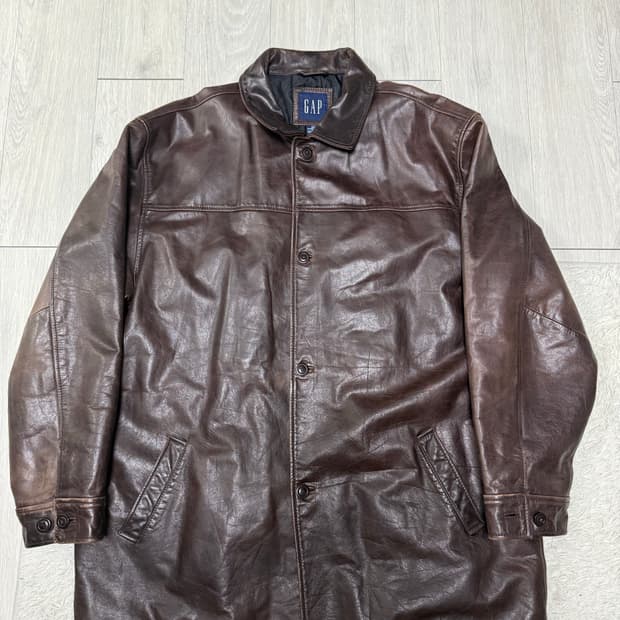 (XXL)gap 올드갭 레더 카코트 코트