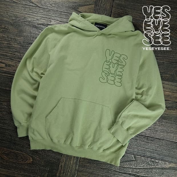 [예스아이씨] 빅로고 프린팅 오버핏 후드티 M19300