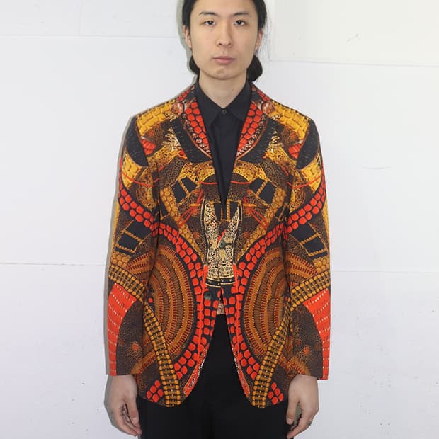 알렉산더 맥퀸 11SS 프린트 코튼 블레이저