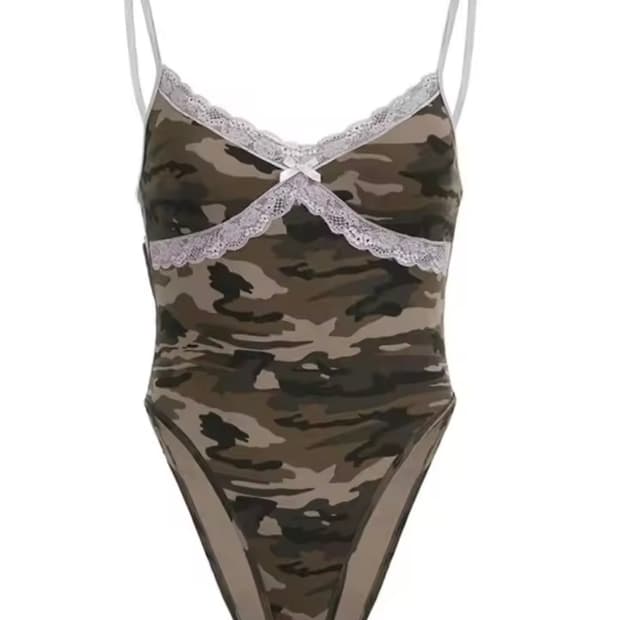 카모플라주 바디수트