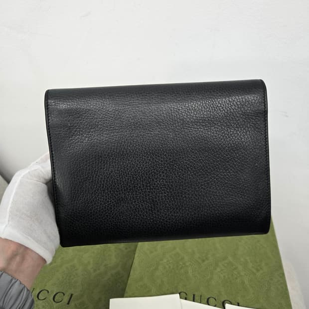 [보증서 정품] 구찌 마몬트 플랩 클러치백