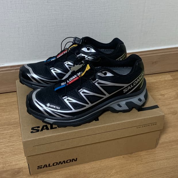살로몬 XT-6 고어텍스 블랙 실버 230 새상품