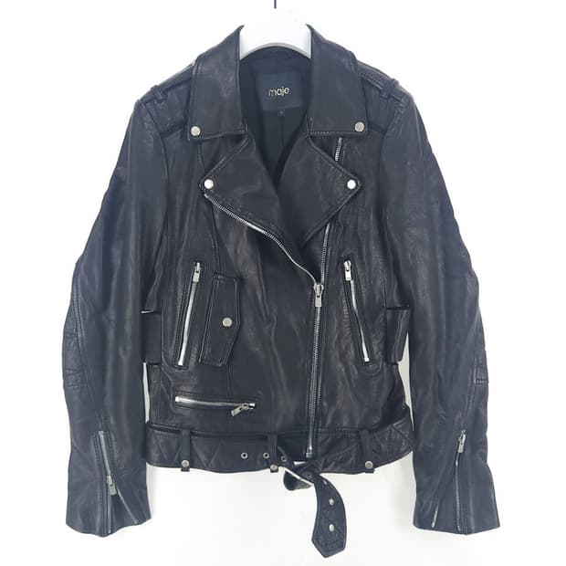 [여2]마쥬 블랙 양가죽 라이더 자켓[Y62-207]