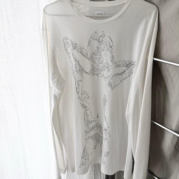 질 샌더 2003 FW 밀란 부크미로빅 그래픽 롱슬리브 탑