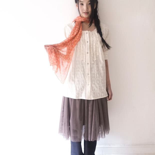당일배송) 인앤양인하모니 Fruits scarf, mandarine스카프