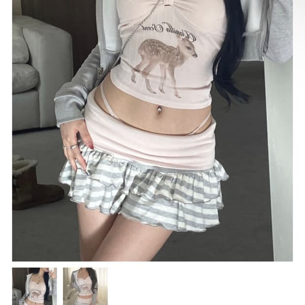 엔젤넘버555 밤비 슬리브리스 Vanilla fawn top Pink