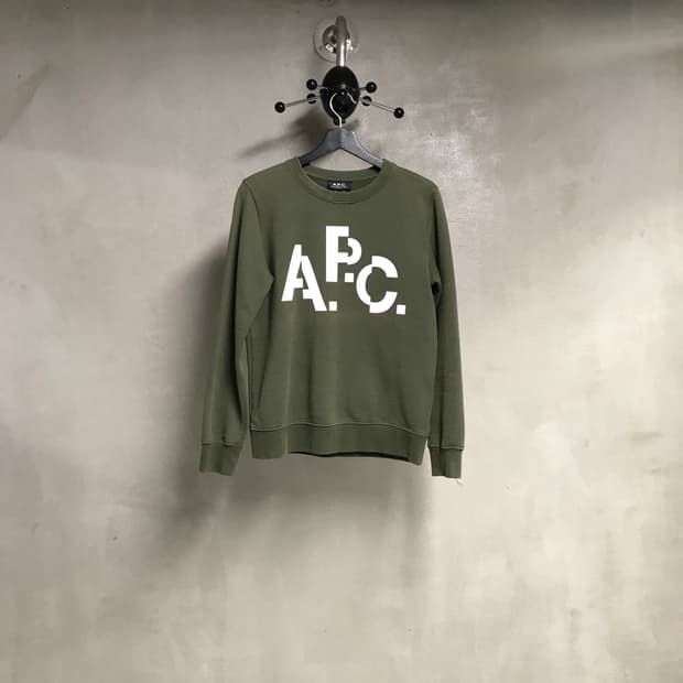 APC 아페쎄 맨투맨 카키 S(W)