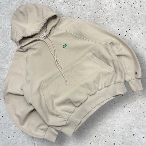 [S] Lee 리 헤링본 후드티 아이보리 B993