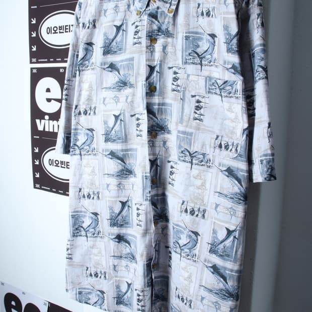 (XL-2XL) 필드앤스트림 반팔셔츠 남방 90년도 USA-H33351
