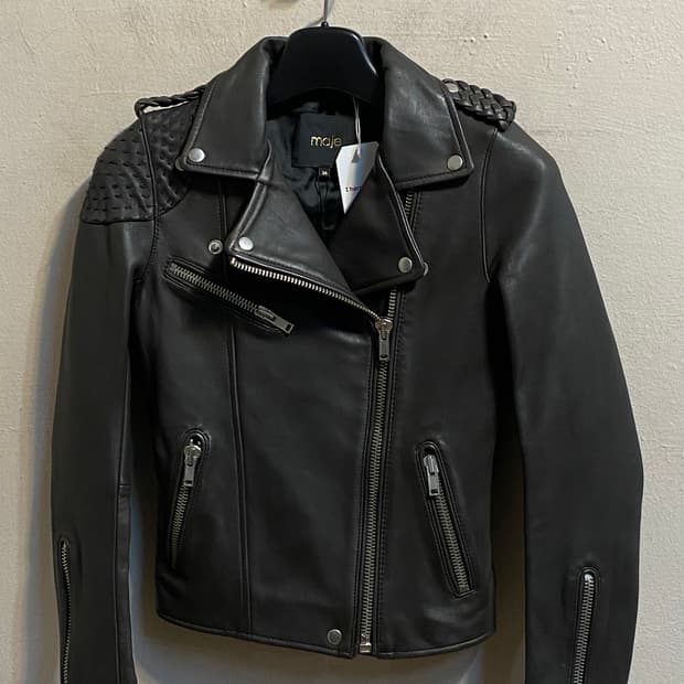 마쥬 레더 라이더 자켓