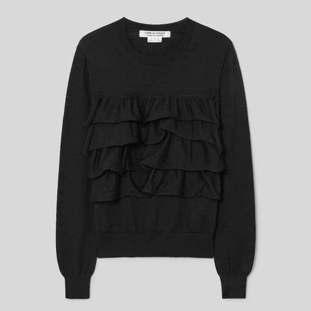 꼼데가르송 울 프릴 니트 M