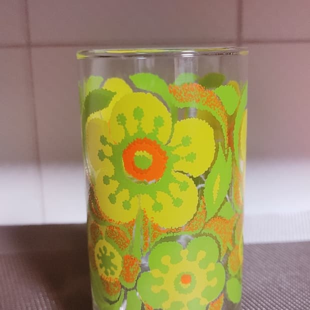 빈티지 유리컵 7개