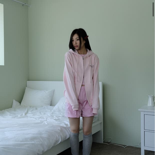 샤키리 Kirigirl Hoodie Zip Up_Pink 후드집업