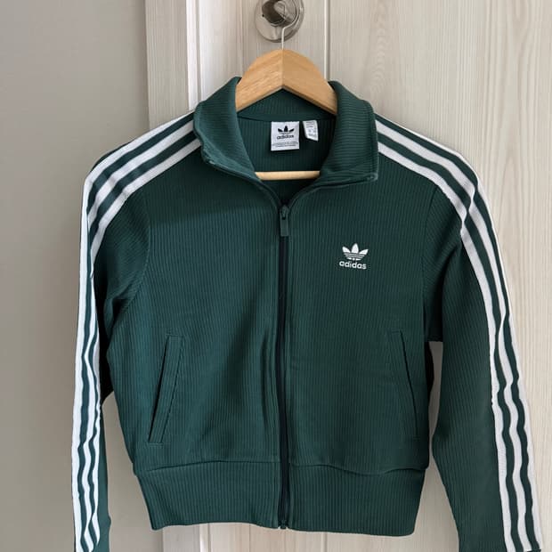 아디다스 니트집업 그린
