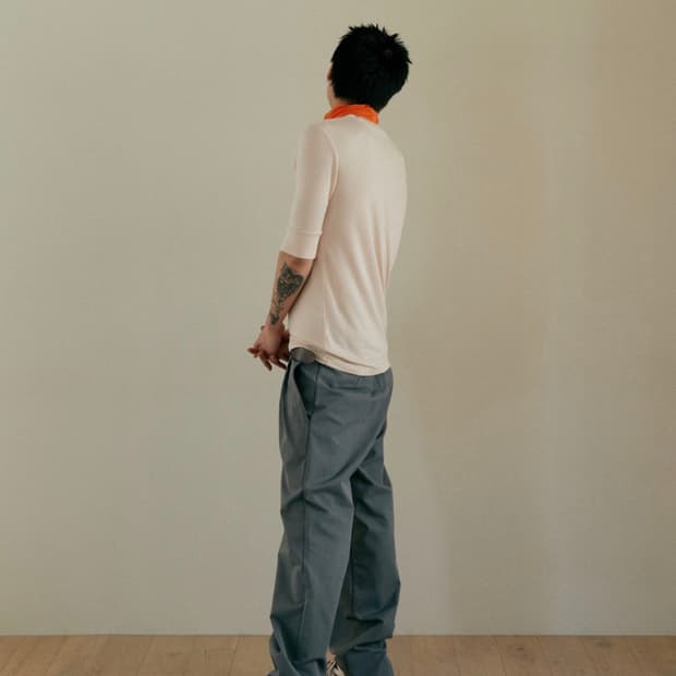 리젤 서비스 BACK - BANDING 2-TUCK TROUSERS