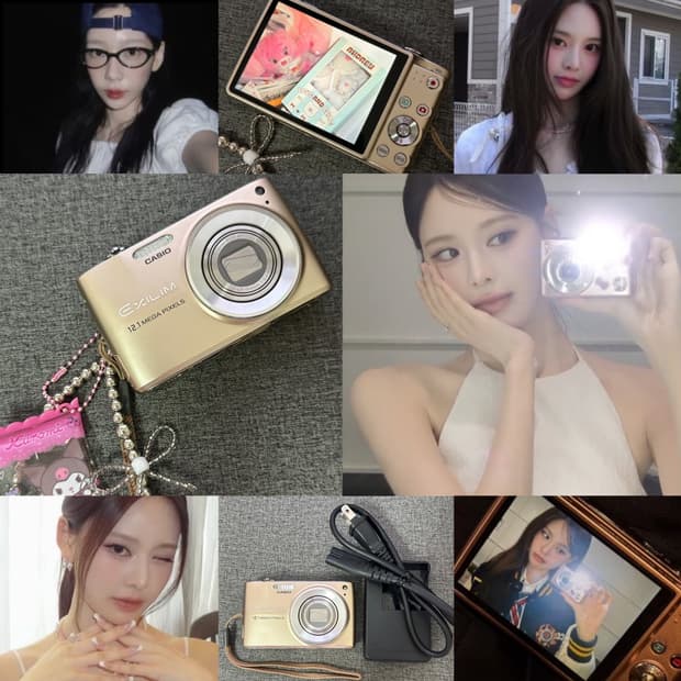 극미품 태연 방지민 디카 🧁카시오 엑슬림 EX-Z400 골드