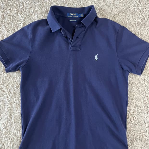 폴로 랄프로렌 네이비 반팔 카라티 M