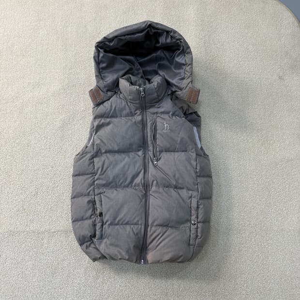 95 헤지스 덕다운 패딩 조끼 0122T1