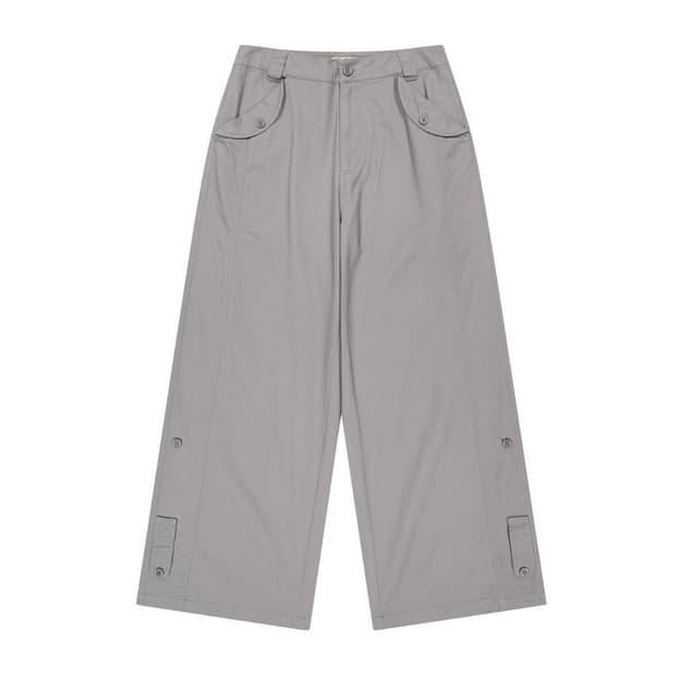 코이세이오 washed button tab pants grey 1사이즈