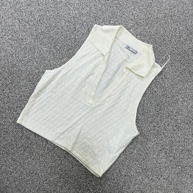 L 자라 Zara 여성 민소매 조끼 베스트 0713J1