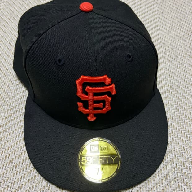 뉴에라 mlb 어센틱 샌프란시스코 자이언츠 게임 블랙 모자