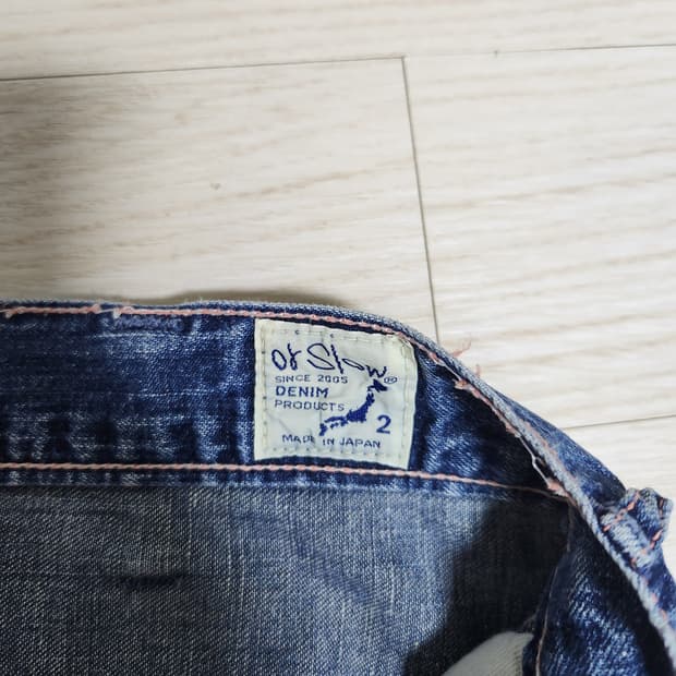오어슬로우 데님 청바지 (사이즈 2)