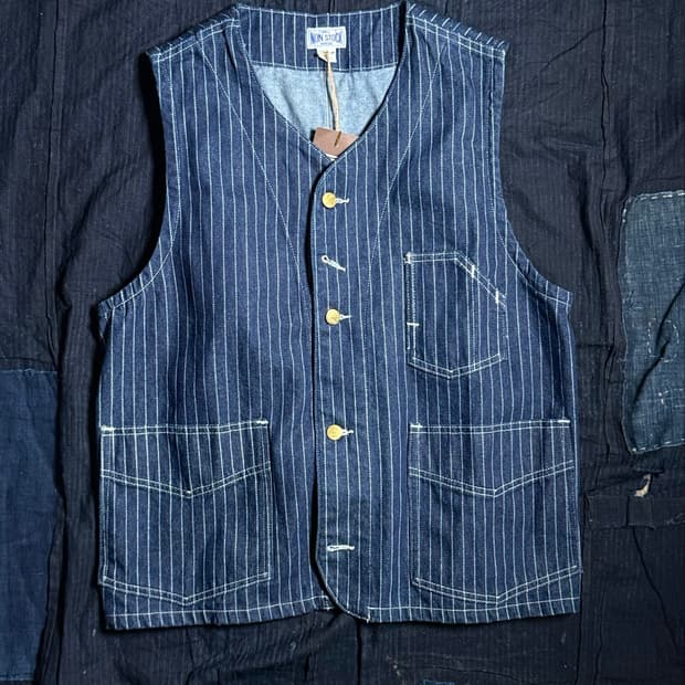 Non Stock 1930s 와바시 레일웨이 워크 베스트 XL