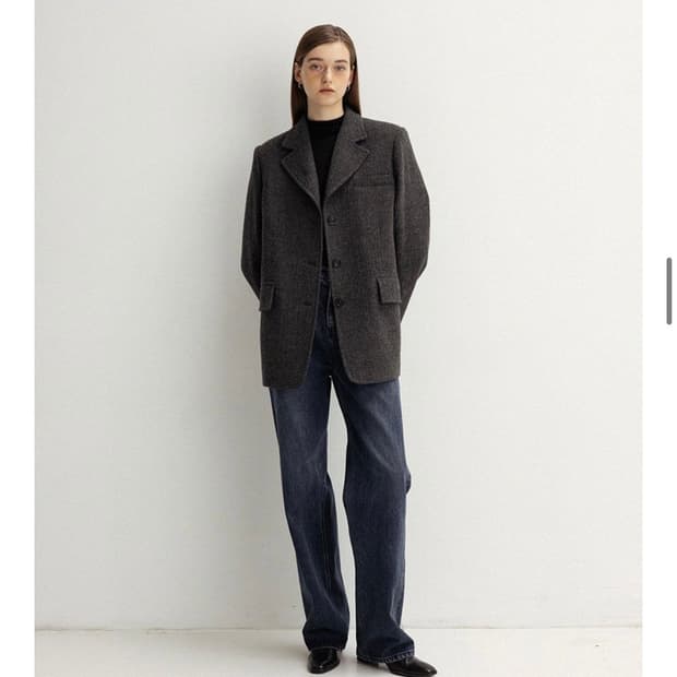 le 르 멀티컬러 울 블레이저 재킷