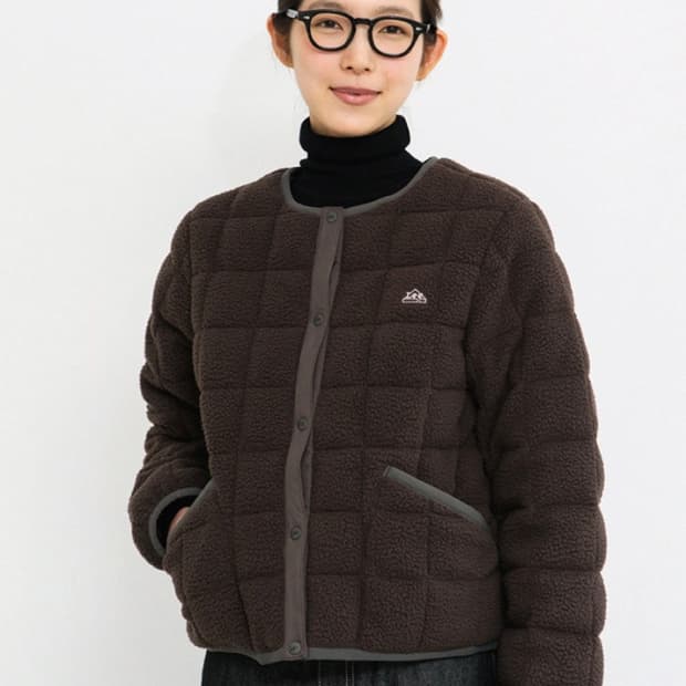 Lee 리 양털 퀄팅 후리스 자켓