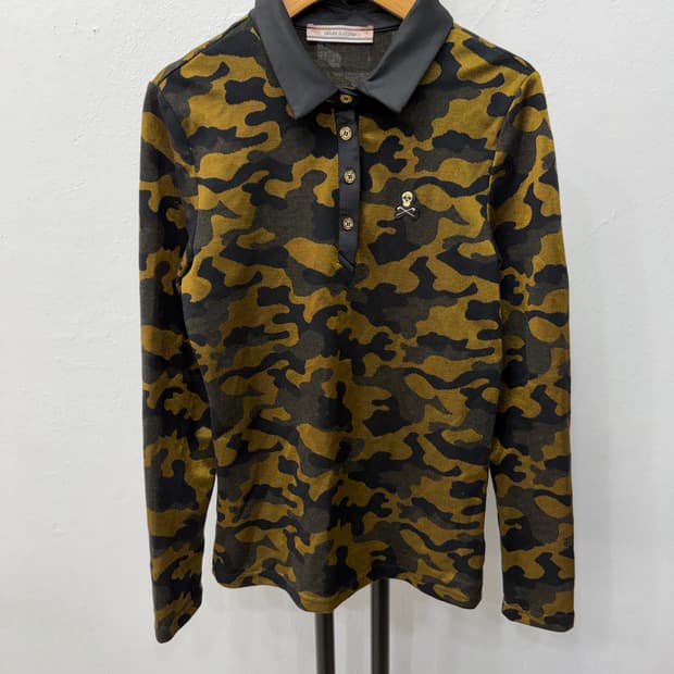 정품) 마크앤로나 여성 카모플라쥬 카라 티셔츠 S